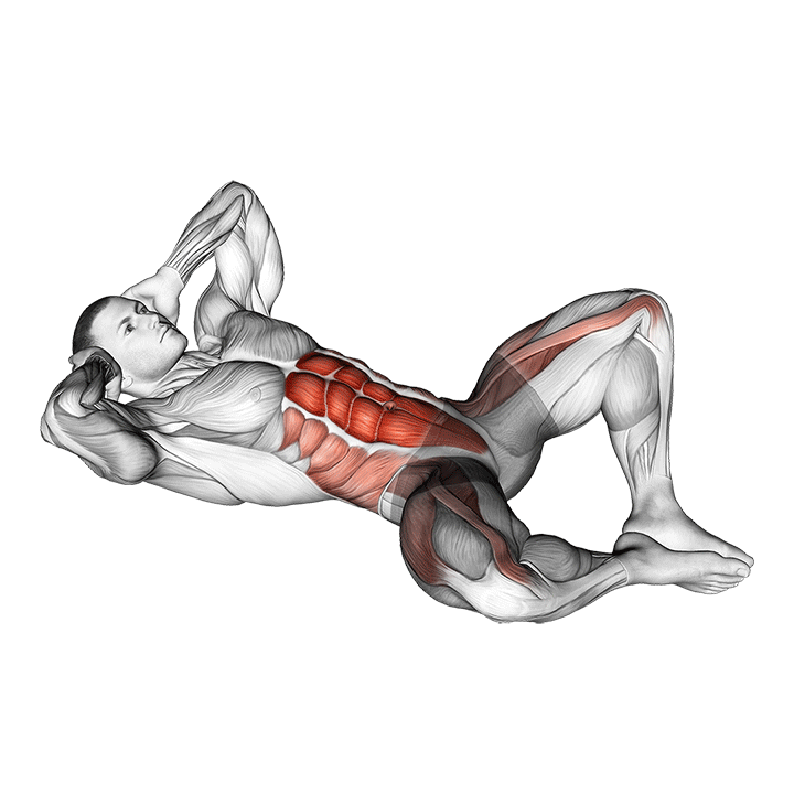 Frog Crunch exercise animation
