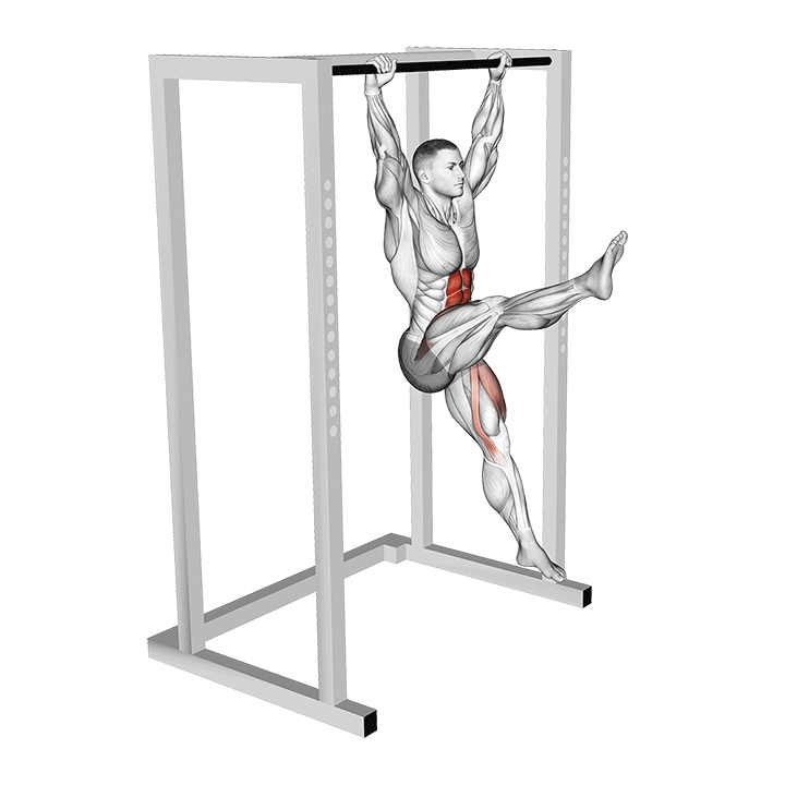 Hanging Scissors Kicks exercise animation