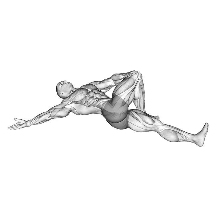 Lying Spinal Twist exercise animation