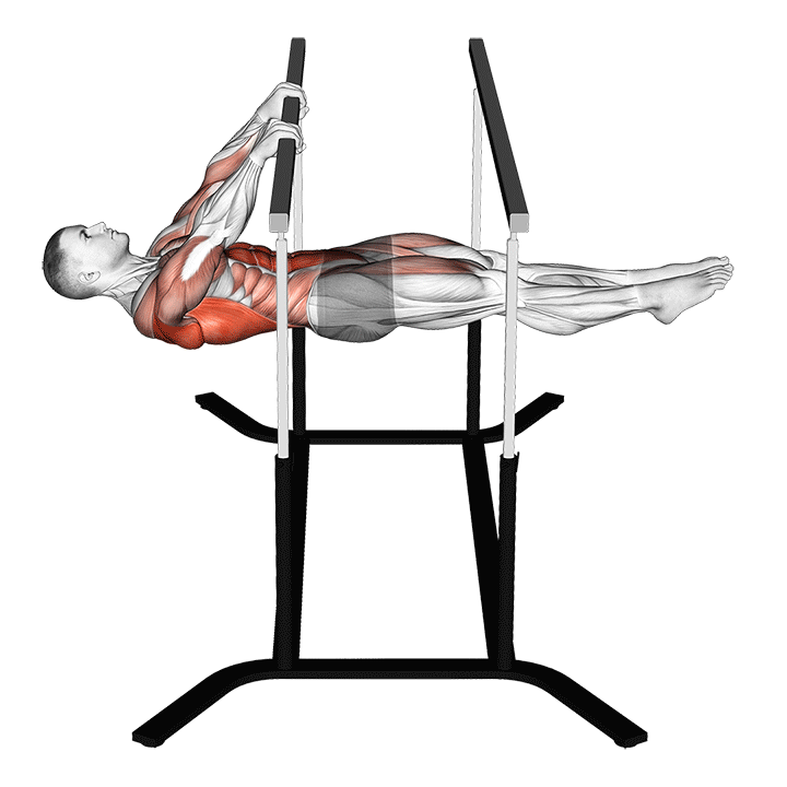 Front Lever Pull-Up exercise animation