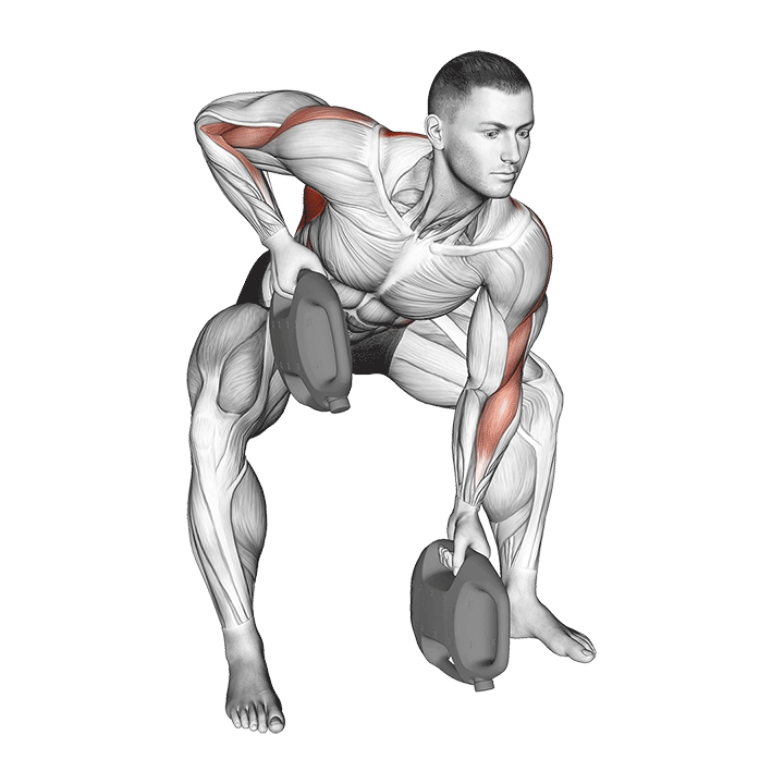 Gorilla Row exercise animation