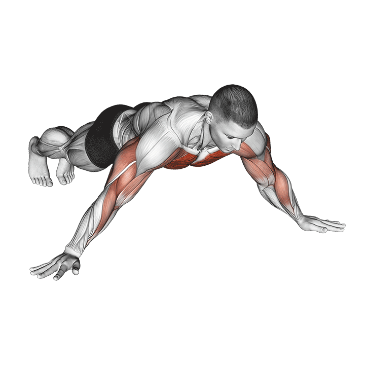 Archer Push-Up exercise animation
