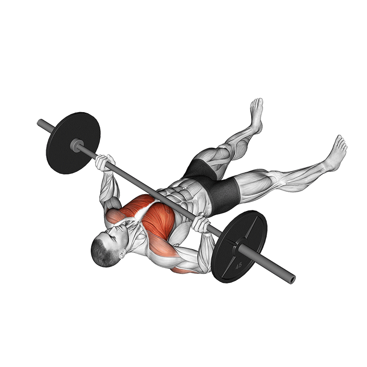 Barbell Floor Press exercise animation