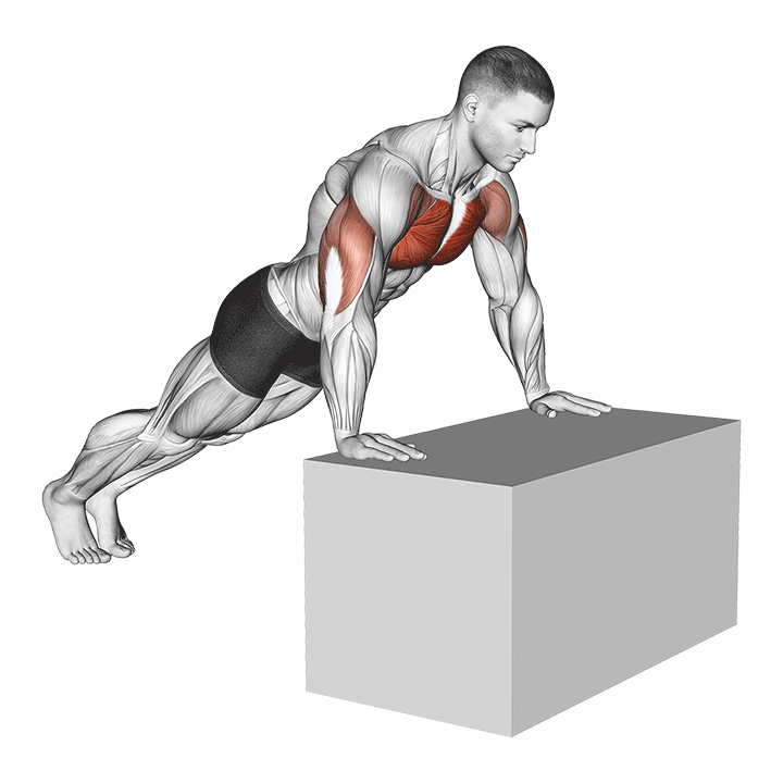 Incline Push-Up exercise animation