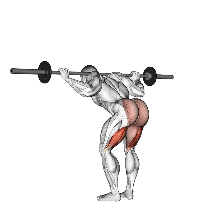 Barbell Good Morning exercise animation
