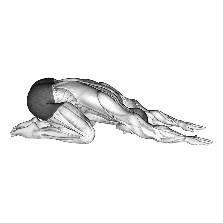 Child’s Pose exercise animation