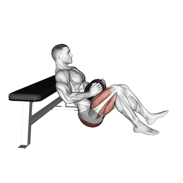 Dumbbell Single Leg Hip Thrust exercise animation