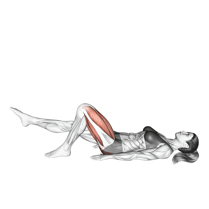 Glute Bridge Single Leg exercise animation