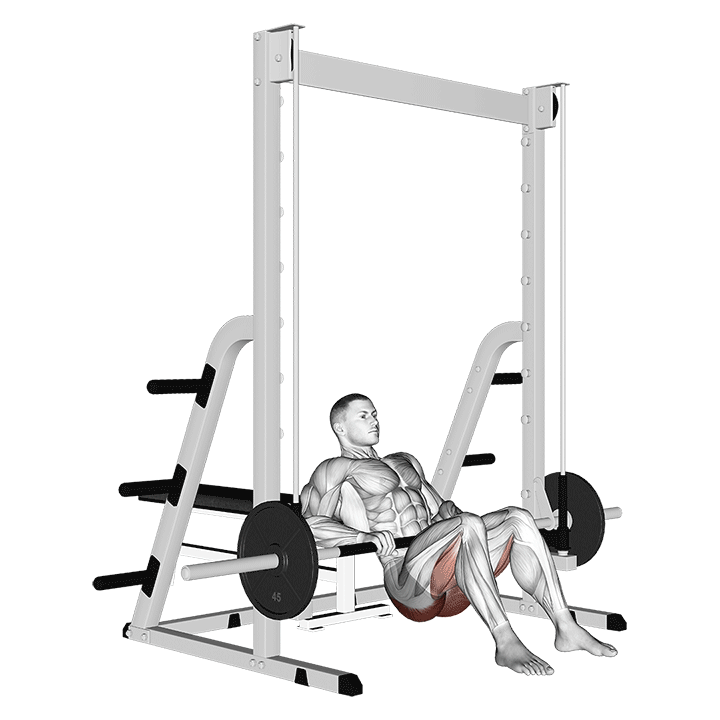 Hip Thrust Smith Machine exercise animation