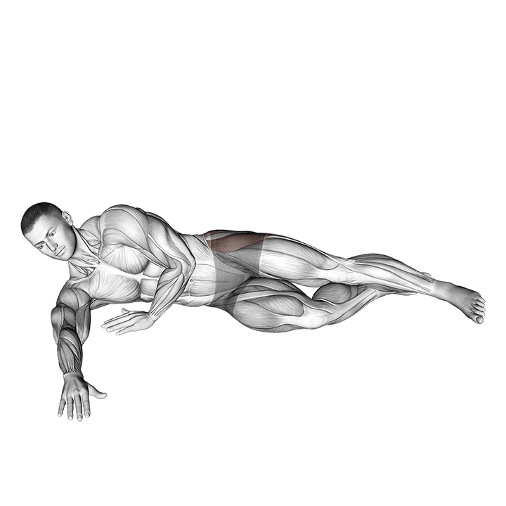 Side Lying Hip Abduction exercise animation