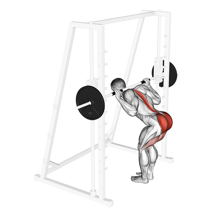 Smith Machine Good Morning exercise animation