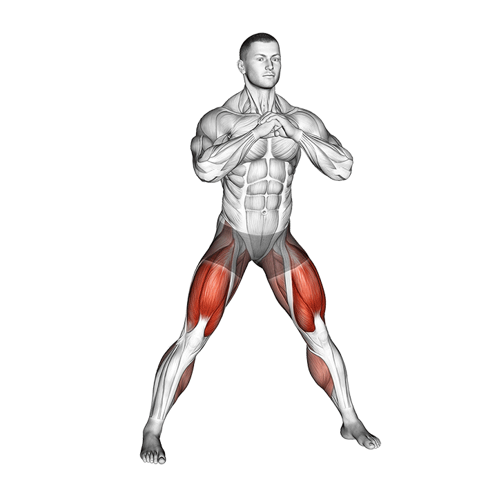 Crossack Squat exercise animation