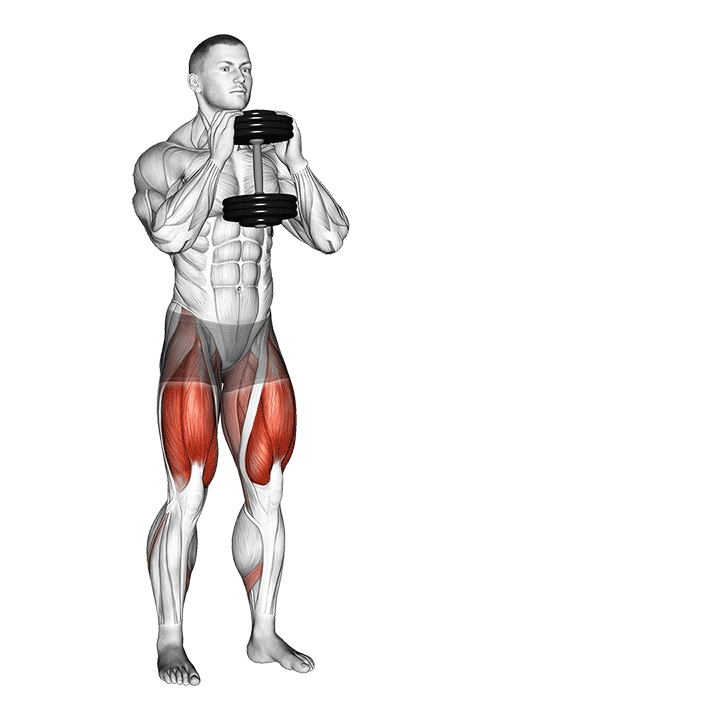 Dumbbell Side Lunges exercise animation