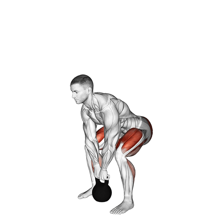 Kettlebell Deadlift exercise animation
