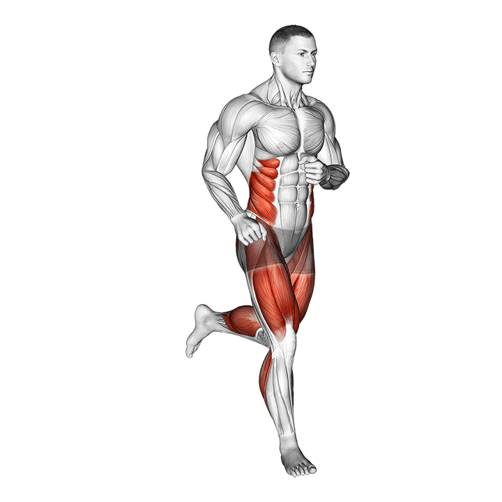 Running exercise animation