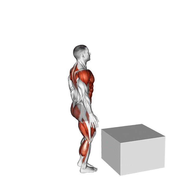 Single-Leg Box Jump exercise animation