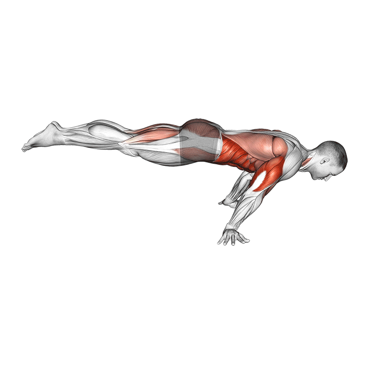 Full Planche Push-Up exercise animation