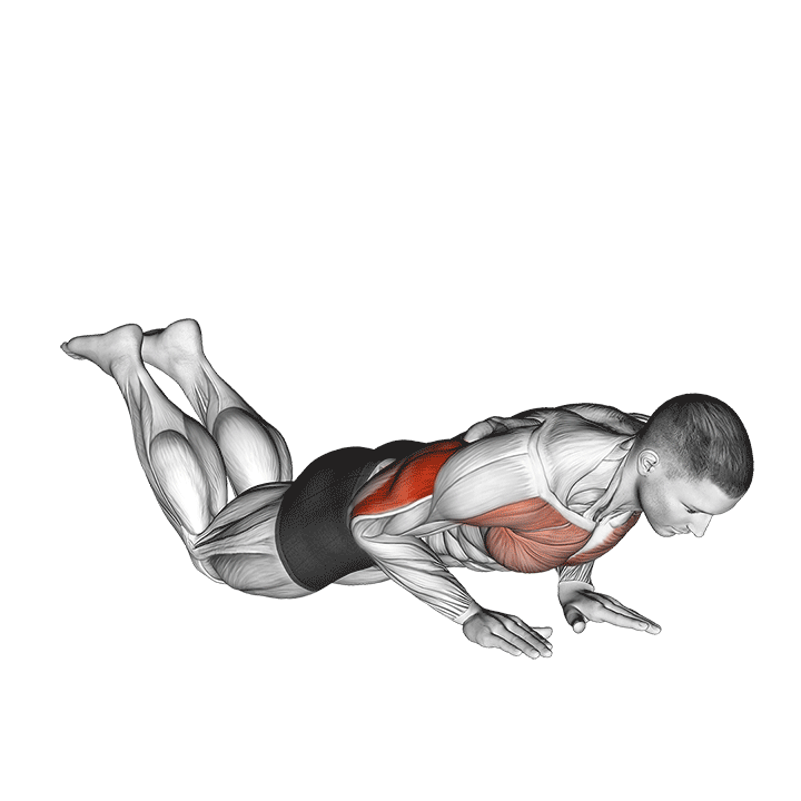 Knee Close Grip Push-Up exercise animation