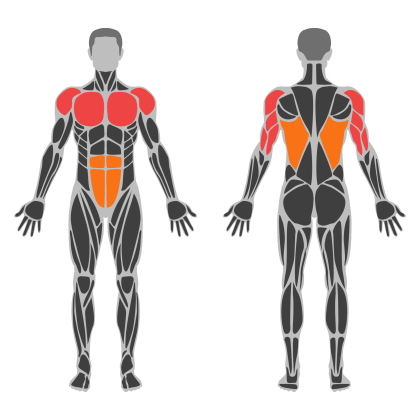 Push affected muscles