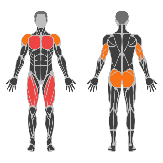 Burpee affected muscles