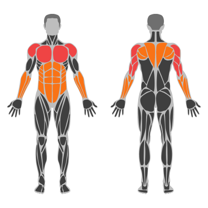 Push affected muscles