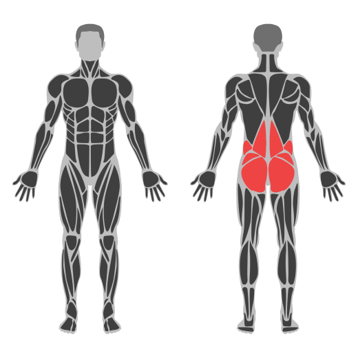 Sjedi Dobro jutro affected muscles